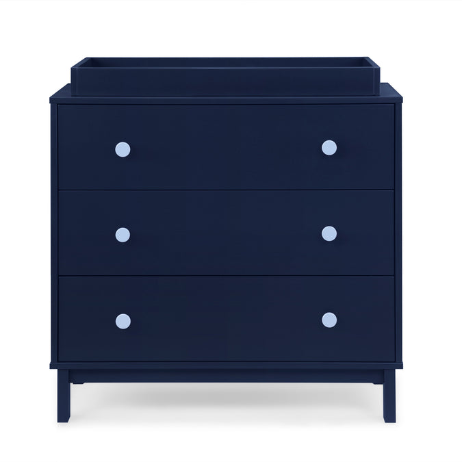 DCB: Navy with Light Blue (1476) 7-babyGap Legacy 3 Drawer Dresser with Interlocking Drawers