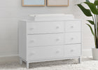 Bianca White (130) 2-babyGap Legacy 6 Drawer Dresser with Interlocking Drawers