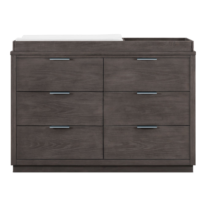 DCB: Rustic Grey (084) 38-Forever 6 Drawer Dresser with Interlocking Drawers - Naturals Collection