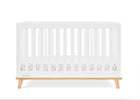 Bianca White with Natural (123) 26-Frankie 4-in-1 Convertible Crib