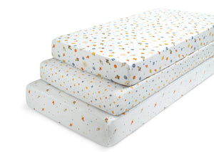 Space Exploration (3235) 5-Fitted Crib Sheets - 3 Pack