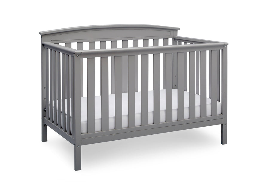 Grey (026) 4-Gateway 4-in-1 Convertible Crib