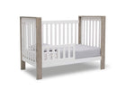 Bianca White with Textured Limestone (184) 19-Miles 4-in-1 Convertible Crib