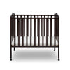 Dark Chocolate (207) 8-Folding Portable Mini Baby Crib with 1.5-inch Mattress