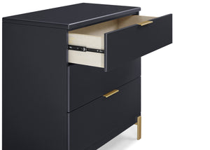 Midnight Grey with Melted Bronze (1361) 12-Hendrix 3 Drawer Dresser