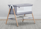 Dove Grey (2376) 9-Koi by the Bed Bassinet with Natural Beechwood Legs