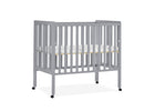 Grey (026) 12-Lee Portable Folding Mini Crib with 1.5-Inch Mattress