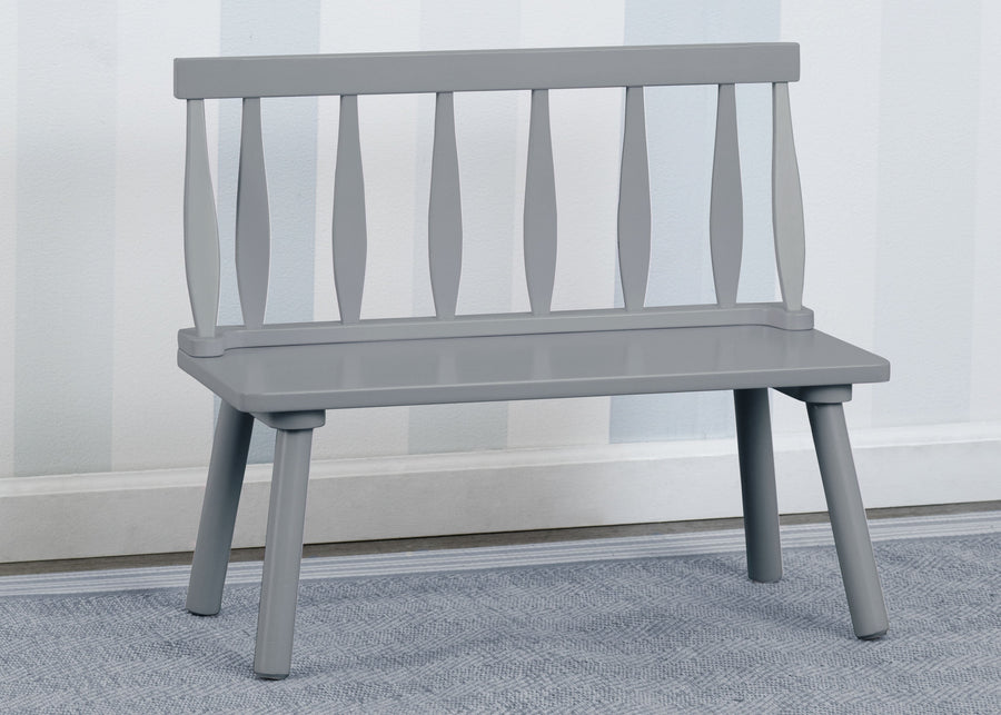 Grey (026) 13-Kids Wooden Windsor Bench