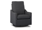 Gray recliner chair on a white background 18-Kenwood Nursery Glider Swivel Rocker Chair