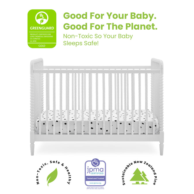 Bianca White (130) 3-Saint 4-in-1 Convertible Crib