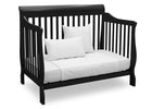Black (001) 7-Canton 4-in-1 Crib