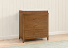 Chestnut (836) 2-Phoebe 3 Drawer Dresser with Interlocking Drawers