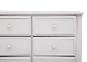 Bianca White (130) 7-Summit 6 Drawer Dresser with Interlocking Drawers