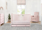 Blush Pink with Dark Pink (1480) 1-babyGap Graham 4-in-1 Convertible Crib with Storage Drawer