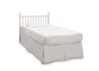 Bianca White (130) 28-Classic Mini Crib with 2.75-inch Mattress - Convertible to Twin Bed
