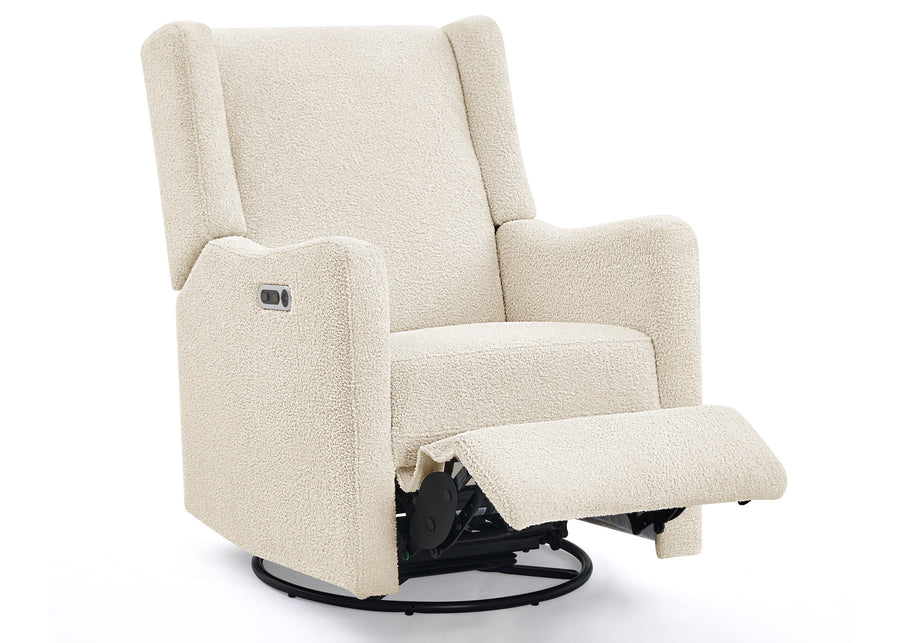 Shell Sherpa (1562) 23-Mercer Electronic Power Recliner and Swivel Glider with USB-A and Type-C Ports in Stain-Resistant Performance Fabric