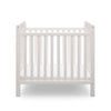 DCB: Bianca White (130) 30-Classic Mini Crib with 2.75-inch Mattress - Convertible to Twin Bed