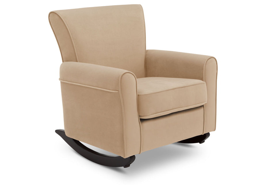 Sisal with Dark Chocolate Frame (1327) 4-Lancaster Rocking Chair featuring LiveSmart Fabric by Culp