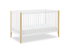 Bianca White with Natural (123) 48-Casey 6-in-1 Convertible Crib