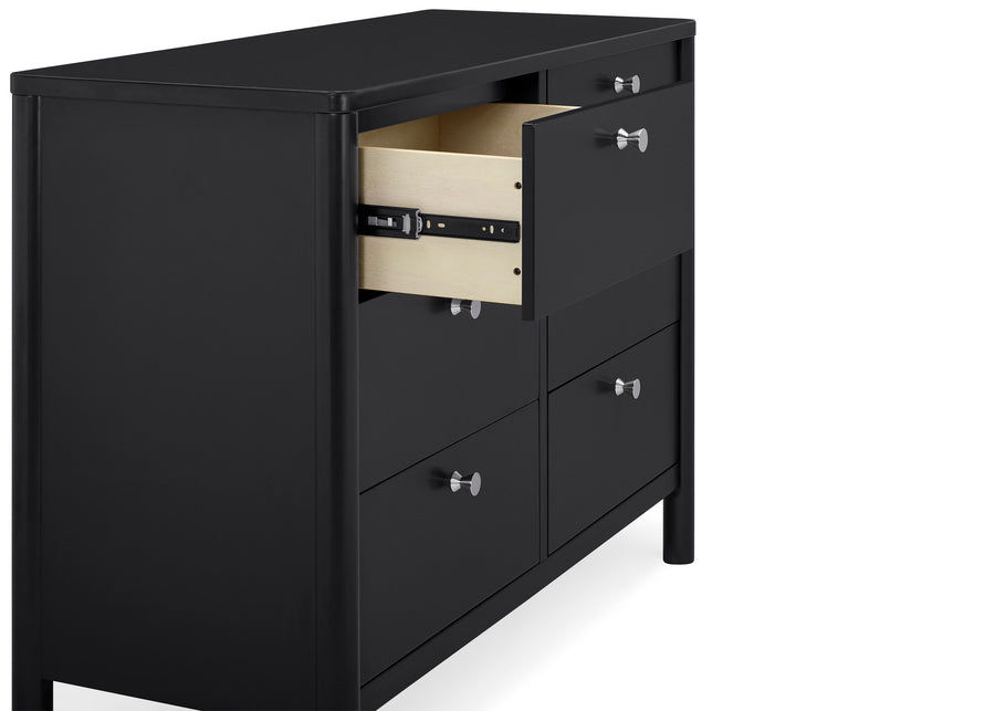 Midnight Grey (1360) 13-Brooks 6 Drawer Dresser with Interlocking Drawers