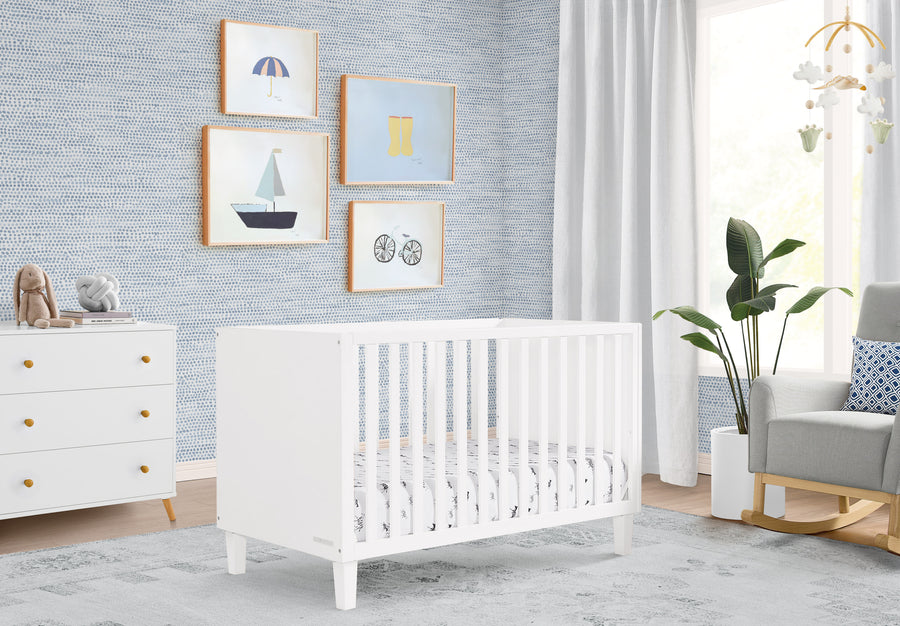 Bianca White (130) 1-Sonny 4-in-1 Convertible Crib