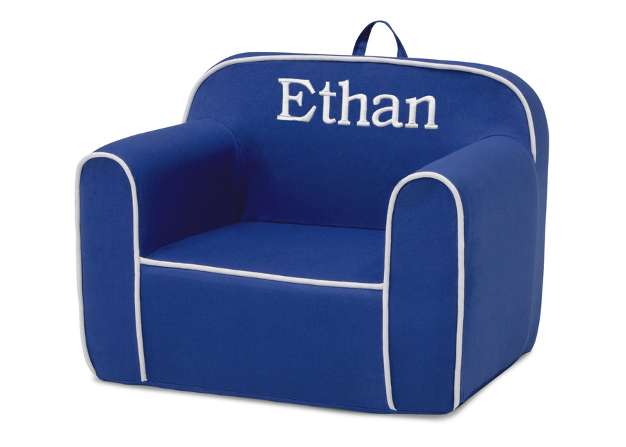 Blue and White (1193) 9-Personalized Cozee Chair for Kids