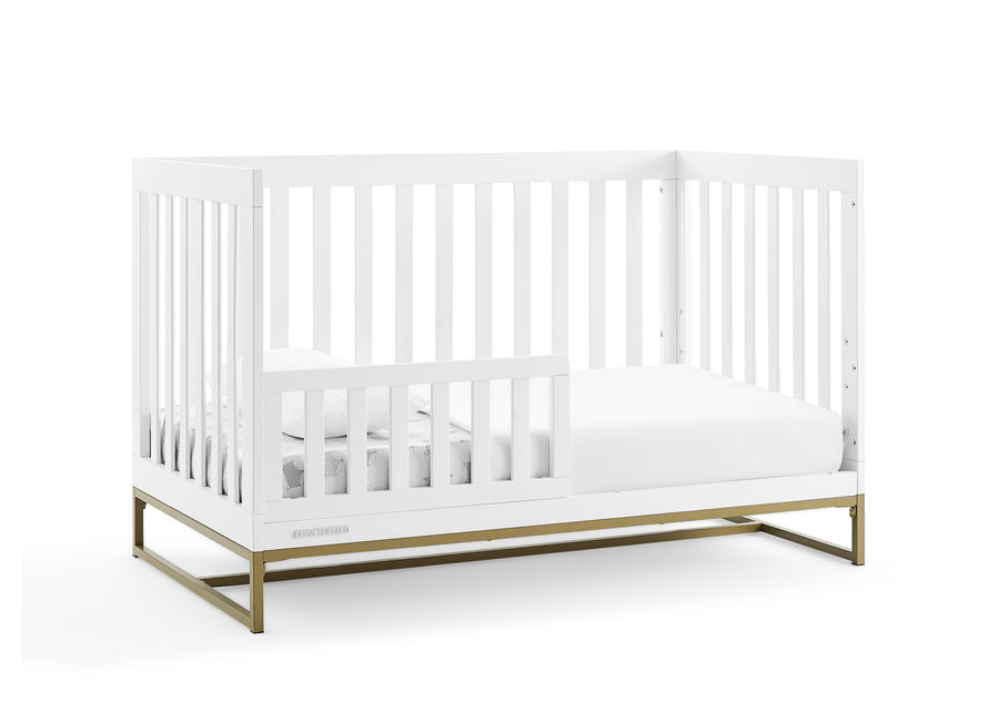 Bianca White with Melted Bronze (186) 11-Jade 4-in-1 Convertible Crib