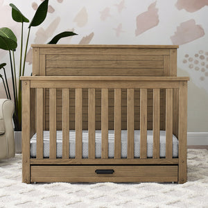 Rustic Acorn (1383) 15-Caden 6-in-1 Convertible Crib with Trundle Drawer