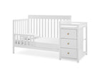 Bianca White with Natural (123) 4-Flynn 5-in-1 Convertible Crib and Changer