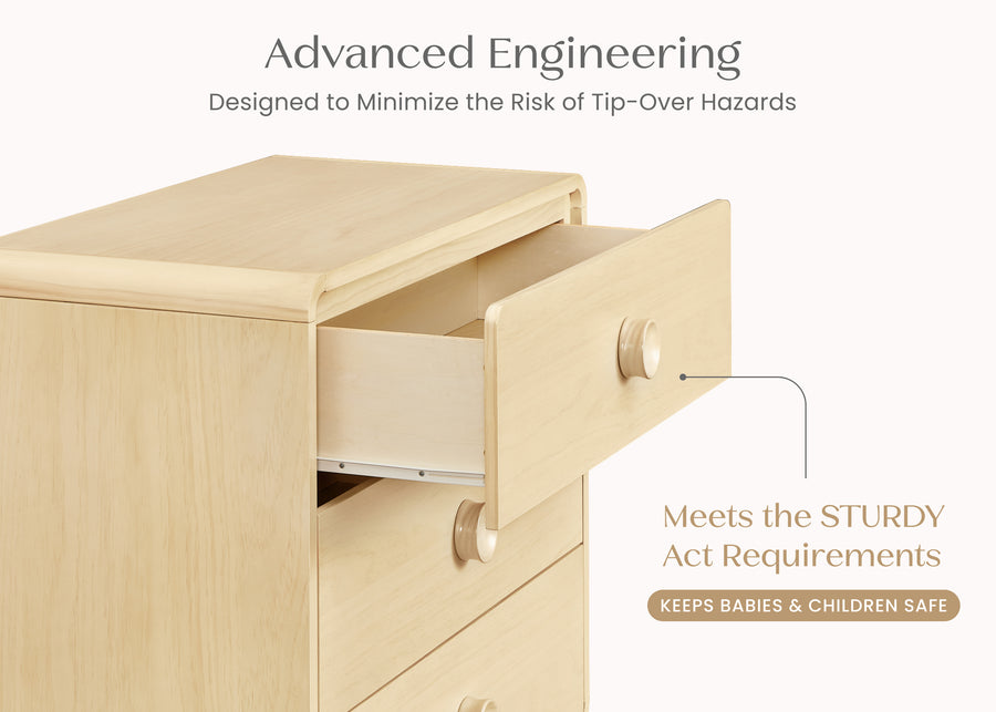Natural Sandstone (1544) 17-Ari 3 Drawer Dresser with Changing Top