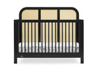 Ebony with Textured Almond (1507) 2-Theo 6-in-1 Convertible Crib