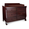 Espresso Cherry (205) 3-Canton / Eclipse 6 Drawer Dresser with Interlocking Drawers