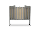Grey (026) 12-Folding Portable Mini Baby Crib with 1.5-inch Mattress