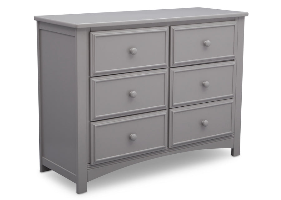 Grey (026) 13-Summit 6 Drawer Dresser with Interlocking Drawers