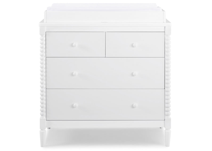Saint 4 Drawer Dresser with Changing Top and Interlocking Drawers 30-Saint 4 Drawer Dresser with Changing Top and Interlocking Drawers
