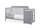 Grey with Natural (1359) 14-Flynn 5-in-1 Convertible Crib and Changer