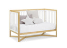 Bianca White with Natural (123) 46-Tribeca 4-in-1 Convertible Crib