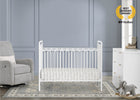 White (1309) 2-Darcy 4-in-1 Convertible Metal Crib