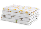 Safari Friends (3414) 4-100% Cotton Flannel Baby Receiving Blankets - 4 Pack