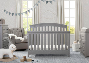 Grey (026) 1-Emerson 4-in-1 Convertible Baby Crib