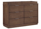 Teak Brown (1526) 23-Forever 6 Drawer Dresser with Interlocking Drawers - Naturals Collection