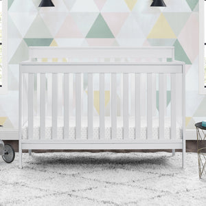 Bianca White (130) 52-Mercer 6-in-1 Convertible Crib with Storage Trundle