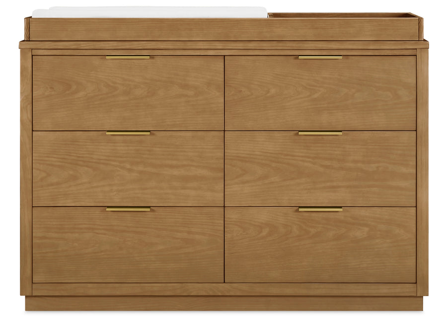 Acorn (755) 9-Forever 6 Drawer Dresser with Interlocking Drawers - Naturals Collection