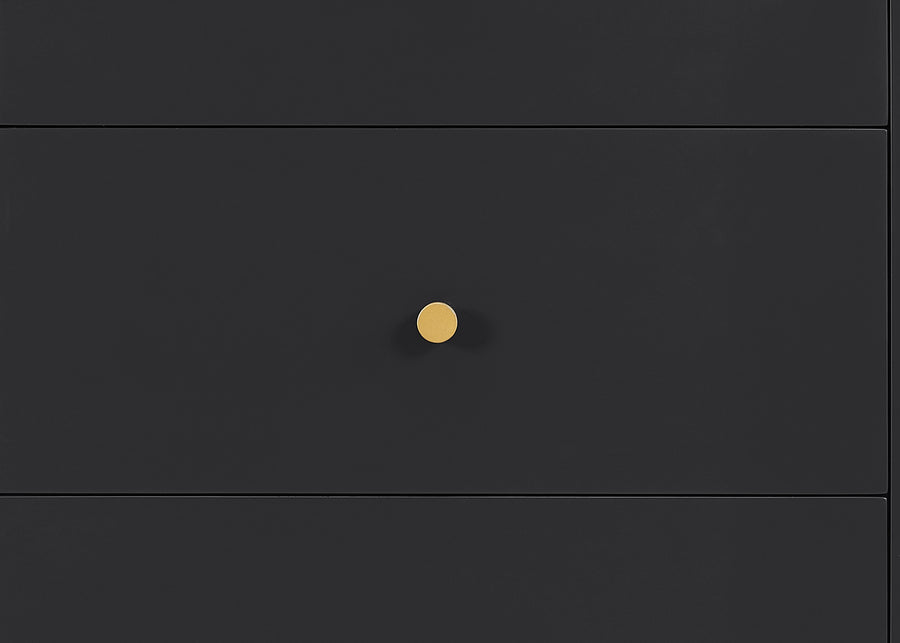 Midnight Grey with Acorn (1510) 6-James 6 Drawer Dresser with Interlocking Drawers