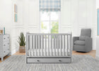 Grey with Dark Grey (1478) 17-babyGap Graham 4-in-1 Convertible Crib with Storage Drawer