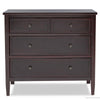 DCB: Dark Chocolate (207) 4-Classic 3 Drawer Dresser with Interlocking Drawers