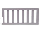 Gray crib railing on a white background 44-Toddler Guardrail (0081)