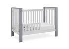 Bianca White with Textured Cloud (1426) 12-Miles 4-in-1 Convertible Crib