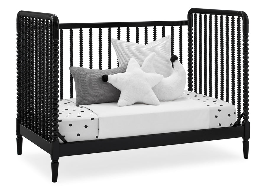 Black (001) 13-Saint 4-in-1 Convertible Crib