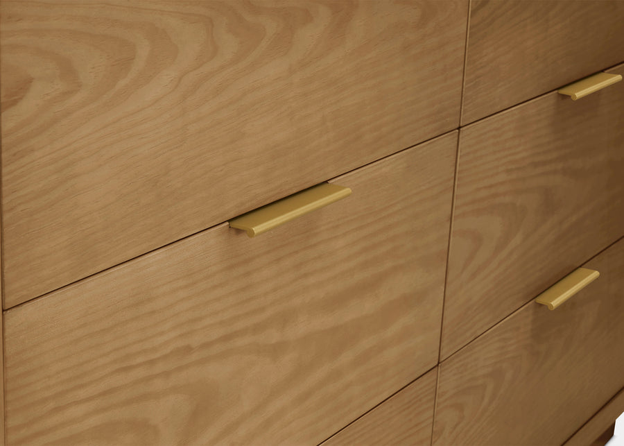 Acorn (755) 12-Forever 6 Drawer Dresser with Interlocking Drawers - Naturals Collection